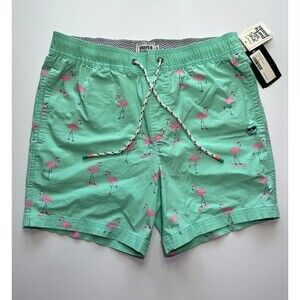 Party Pants Blue Cruiser Flamingo Shorts Size Large Retro Y2K BNWT